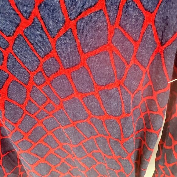 Anne Klein Womens Snake Print Keyhole Neck Long Sleeve Casual Tunic Top M - Picture 4 of 7